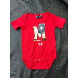Under Armour Maryland Terrapins Red Baby Bodysuit 12M NCAA U10100MDS-613